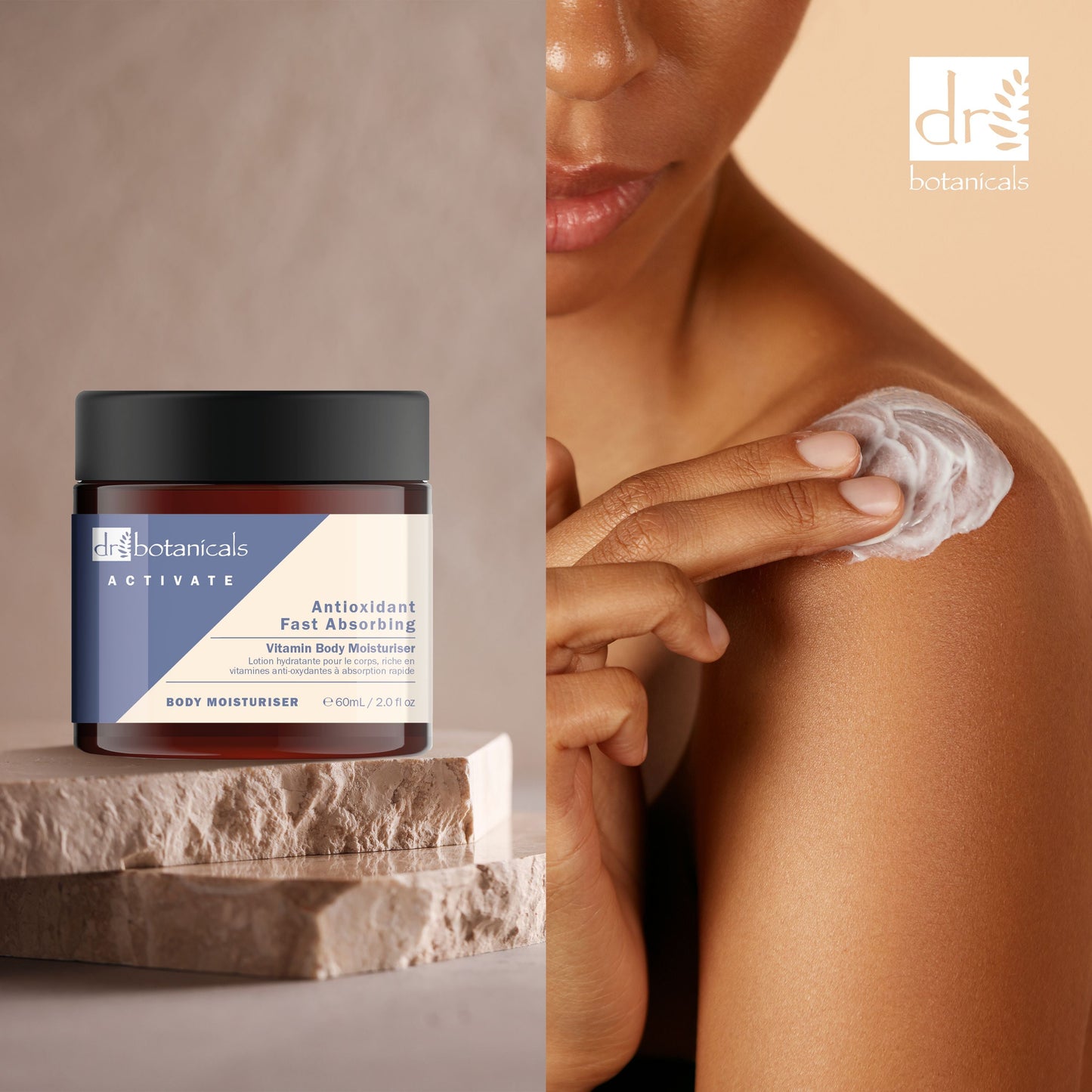 Dr Botanicals Activate Anti-Oxidant Fast Absorbing Vitamin Body Moisturizer 60ml