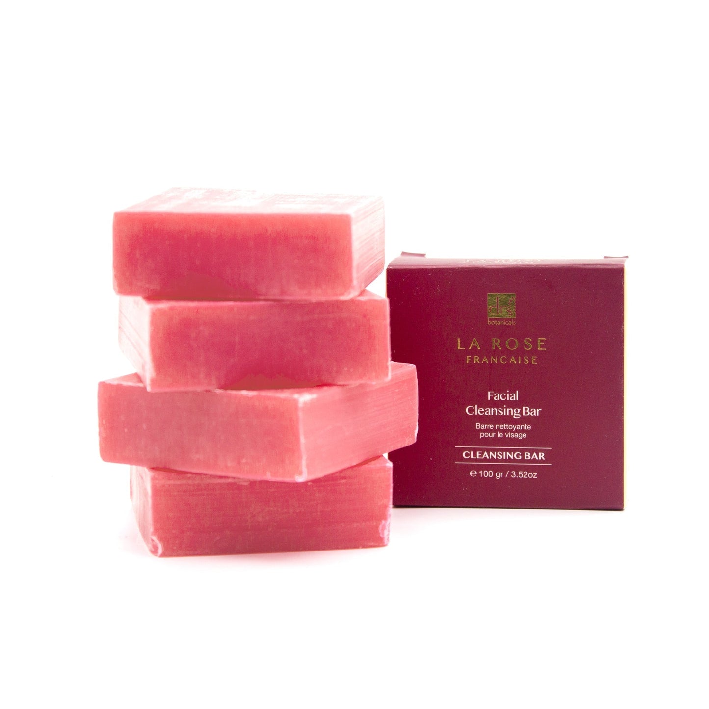 Dr Botanicals La Rose Francaise Facial Cleansing Bar 100g