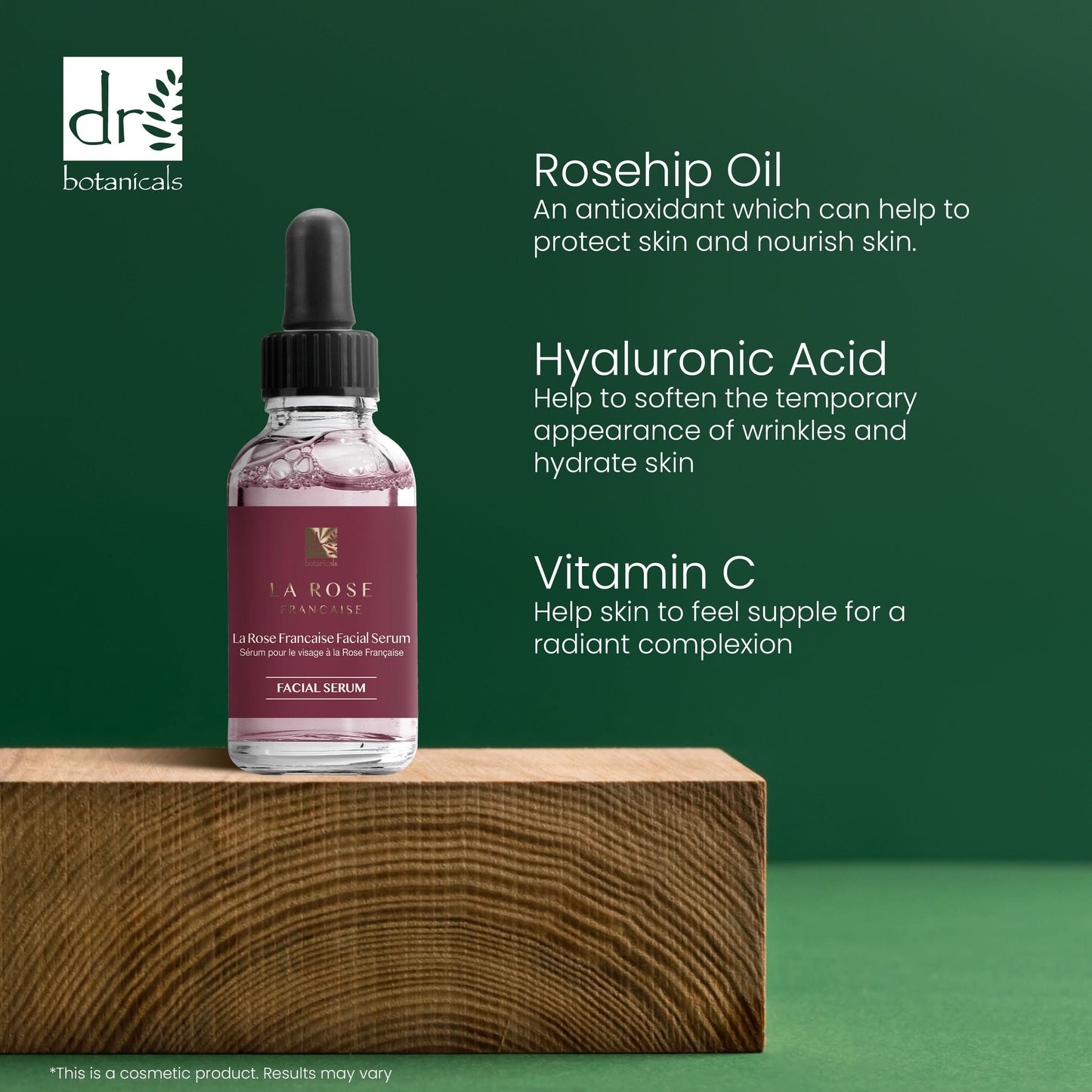 Dr Botanicals La Rose Francaise Facial Serum 30ml