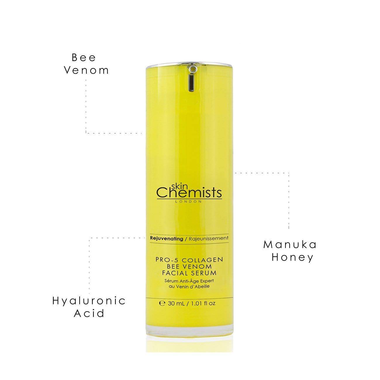 skinChemists Pro-5 Collagen Bee Venom Facial Serum 30ml