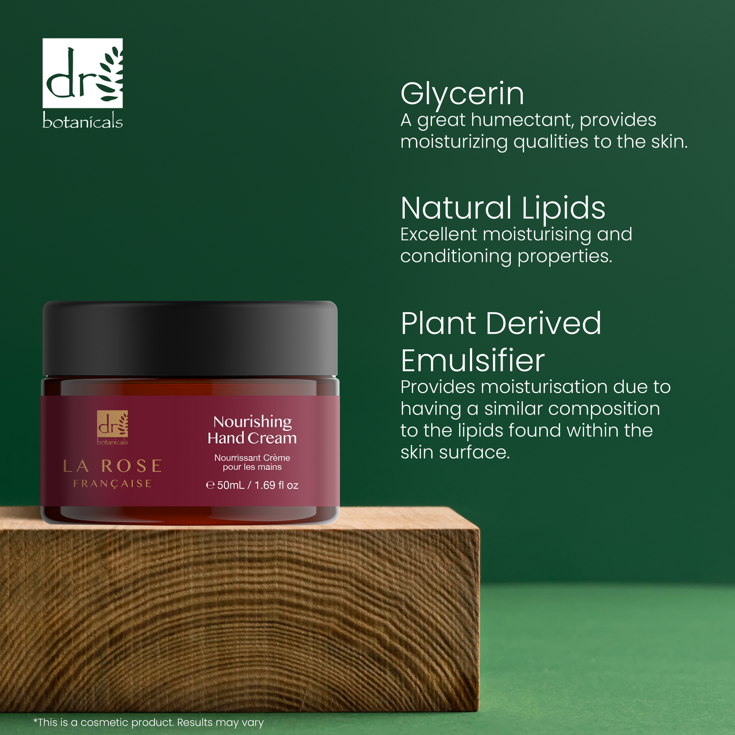 Dr Botanicals La Rose Francaise Hand Cream 50ml