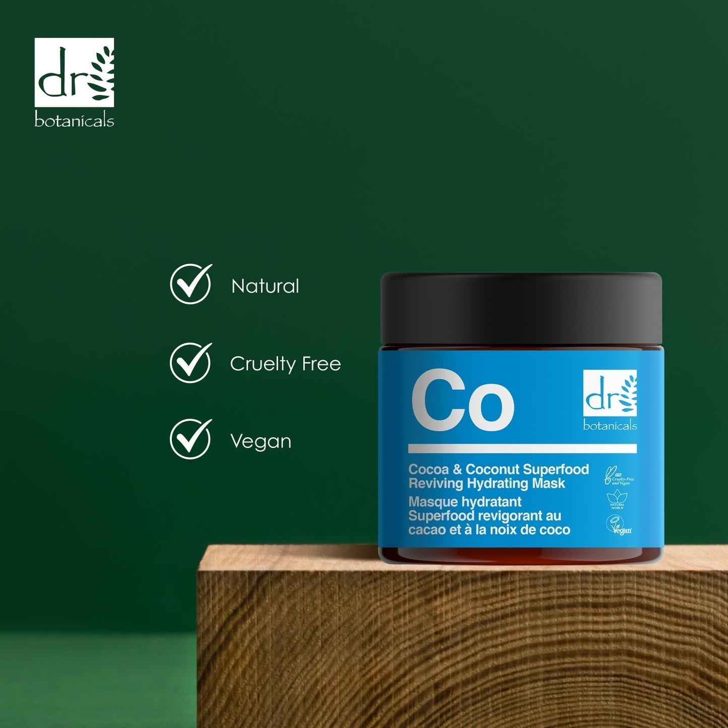Dr Botanicals Cocoa & Coconut Superfood Reviving Hydrating Mask 60ml