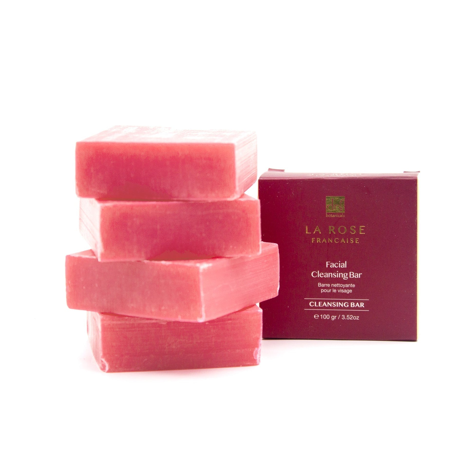 Dr Botanicals La Rose Francaise Facial Cleansing Bar 100g